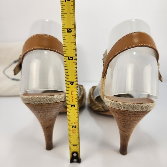 靴 PRADA BROWN&GOLD Buckle Slingback Heels PRADA BROWN&GOLD Buckle Slingback Heels Prada Womens Slingback